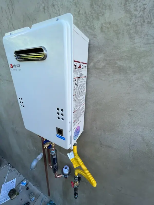 Tankless water heater installation for Severance homes